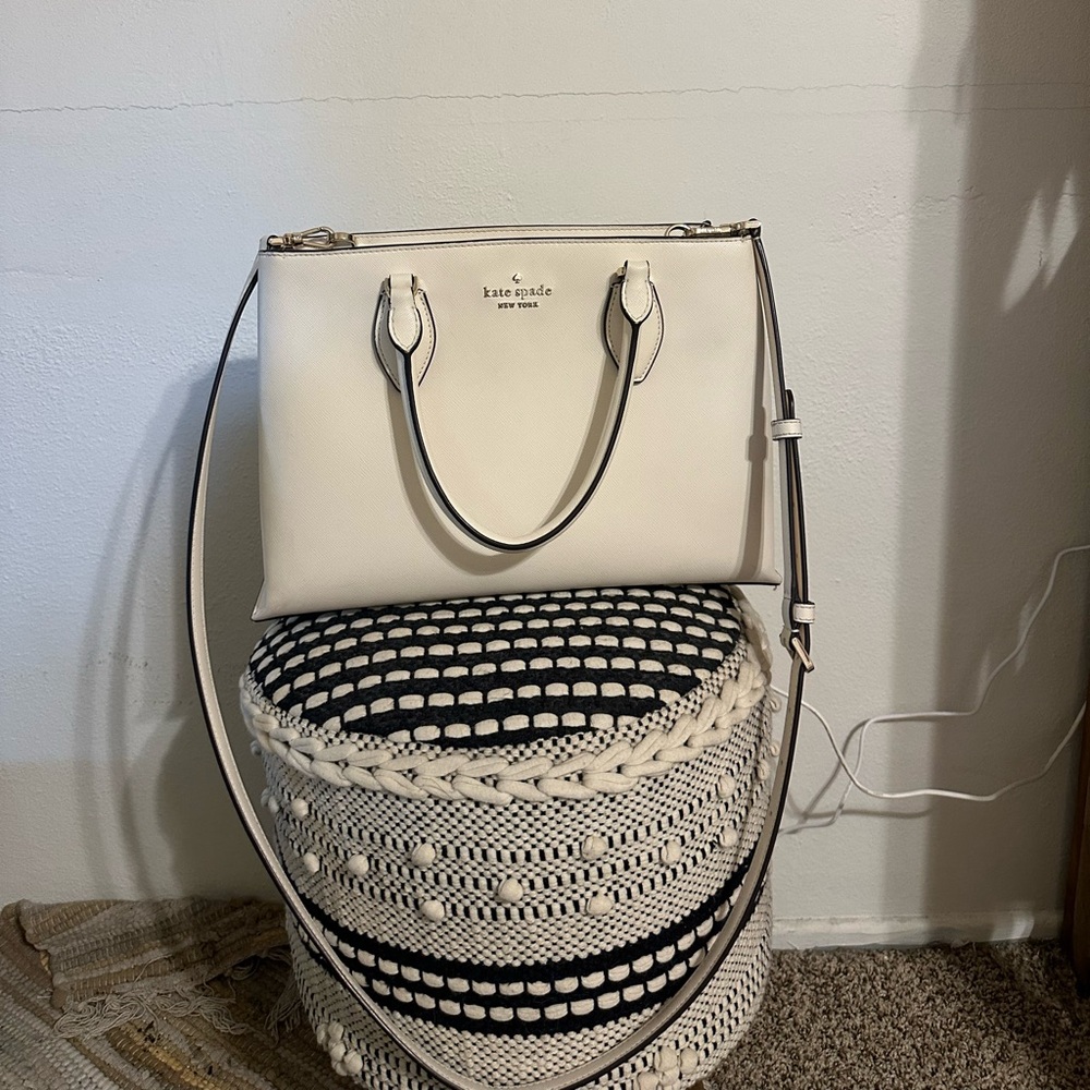 Kate Spade Cream Satchel Bag